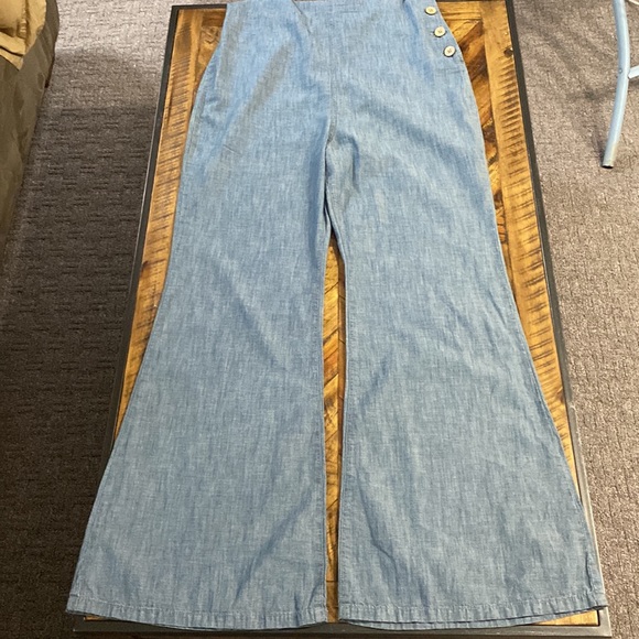 Super cute Free People “Dance All Night” flared open back jumpsuit - Picture 6 of 7